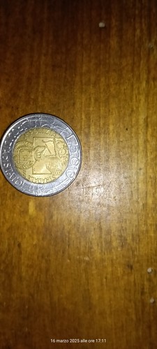 Moneta 500 lire polizia - moneta , di
