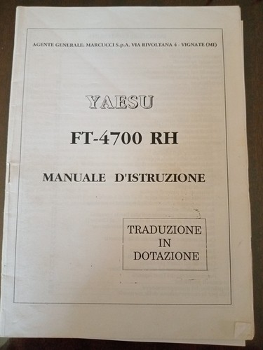 Yaesu 4700rh manuale di - yaesu,