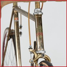 NOS OLYMPIA PLACCATO ORO CAMPAGNOLO SUPER RECORD ICS ACCIAIO VINTAGE OLD RACING