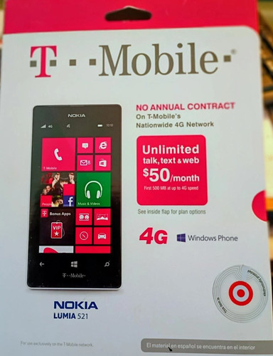 New sealed nokia lumia 521 - new,