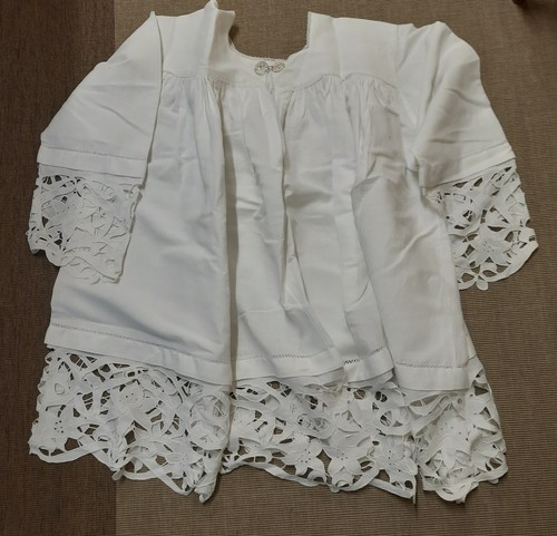 Cotta sacerdotale con pizzo - cotta,