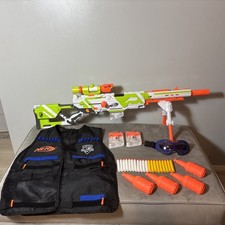 Pistola blaster fucile Nerf Modulus Longstrike **Rara** con accessori extra