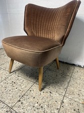 elegante poltrona vintage - 1960s Mid Century poltrona cocktail sedia marrone