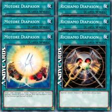 3x MOTORE DIAPASON +3x RICHIAMO DIAPASON • Comune SDCK IT027 SDCK IT028 • Yugioh