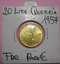20 LIRE 1957 FDC-UNCIRCULATED