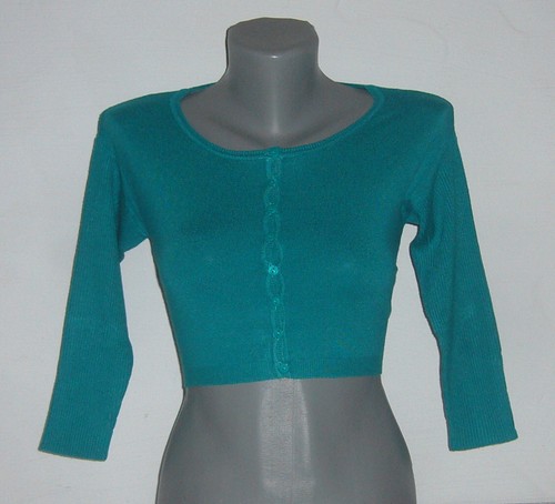 Bolero cardigan lana con
