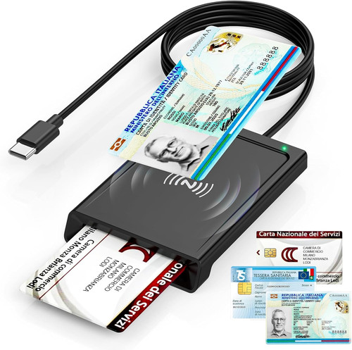 Usb lettore cie 0 - lettore, carta