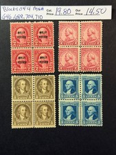 Scott # 646, 689, 704, 710 MNH