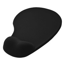Mouse Pad Tappetino Desing Ergonomico Poggia-Polso in Silicone Gel Nero