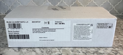 Shure ulx2 beta87c microfono - shure, ulx2/beta87c