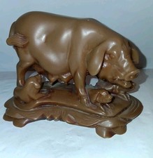Resin Mama Pig and Nursing