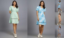 Donna Casual Cotone Stampato