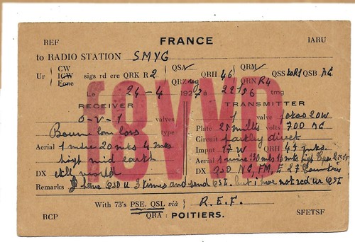 Stazione radio qsl f8vvd - radio,