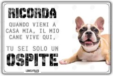 Cartello cane Bulldog Inglese