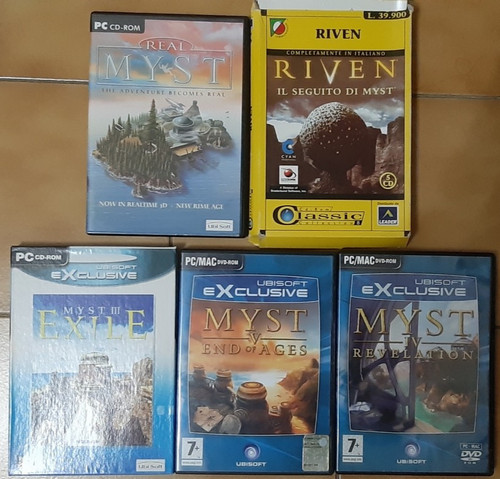 Myst riven lotto - myst/riven, pc/mac-cd/dvd