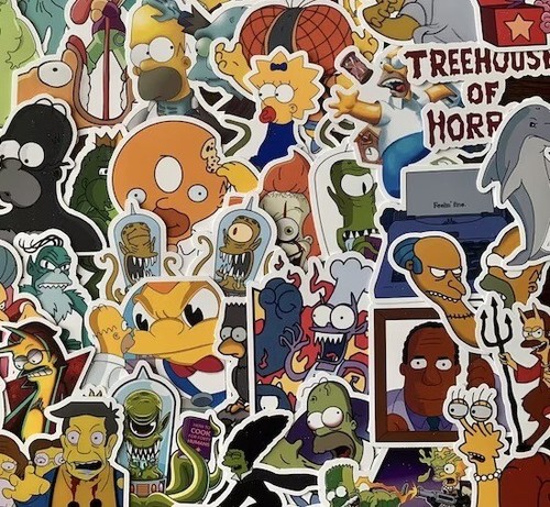 Confezione adesivi simpsons - confezione,