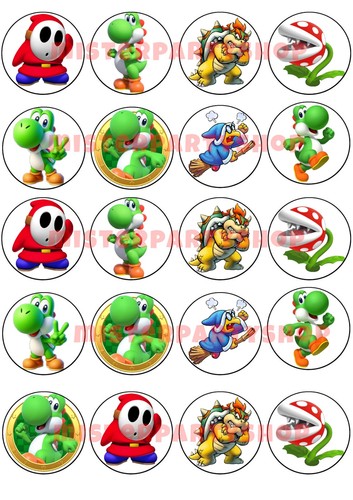 Cialda yoshi supermario ostie - cialda,