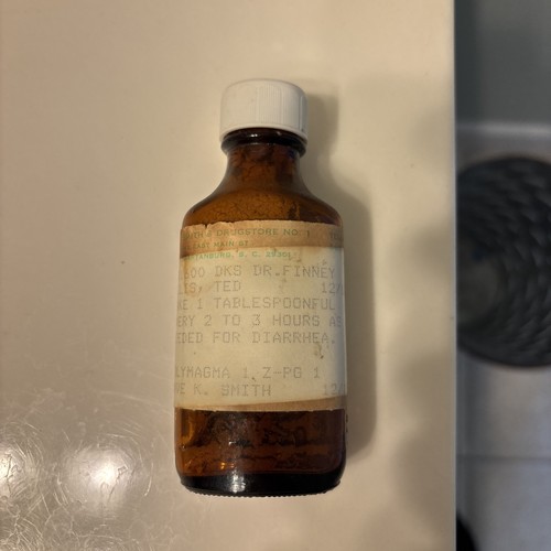 Bottiglia medicina vetro