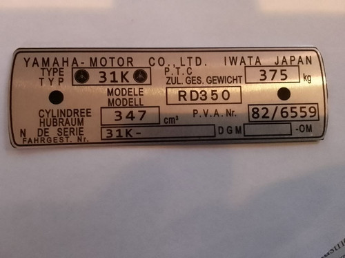 Targa yamaha moto rd350 - targa,