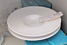 x2 Piatti Dessert Bowl Porcellana LeCoq 23,5cm Ristorante Bianco