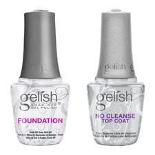 Harmony Gelish Duo Base E Senza Pulizia Top Coat 0,5 once / 15 ml ogni bottiglia in vendita