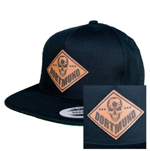Berretto patch pelle calcio