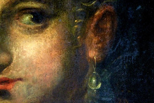 Ritratto signora olio - di,