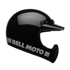 CASCO INTEGRALE BELL MOTO-3 CAFE RACER MONO CLASSIC GLOSS BLACK - NERO LUCIDO