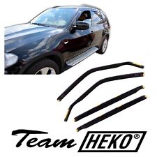 Deflettori Aria Per BMW X5 E70 2006-2012 5-Porte Set 4 Antiturbo Antivento Heko