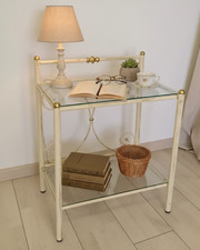 Comodino in ferro battuto Mimosa