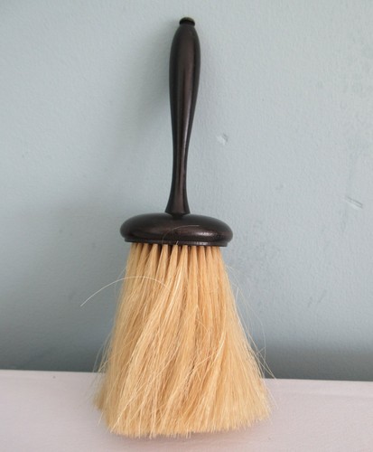 Antique ebony bonnet brush top - ebony,