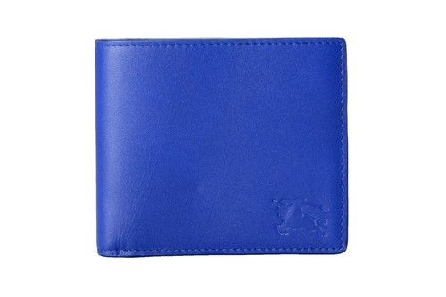 Portafoglio uomo burberry blu - uomo,