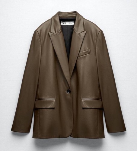 Giacca blazer zara ecopelle - giacca,