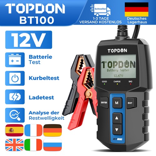 Topdon bt100 tester batteria - topdon,