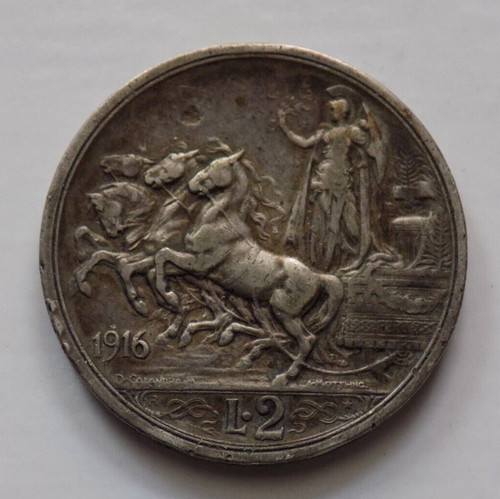 Lire 1916 vittorio - 1916, emanuele
