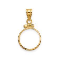 Lunetta per monete in oro