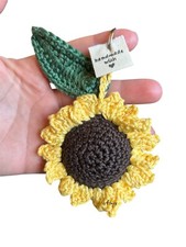 portachiavi girasole amigurumi