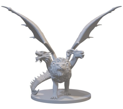 Miniatura chimera resina - miniatura,