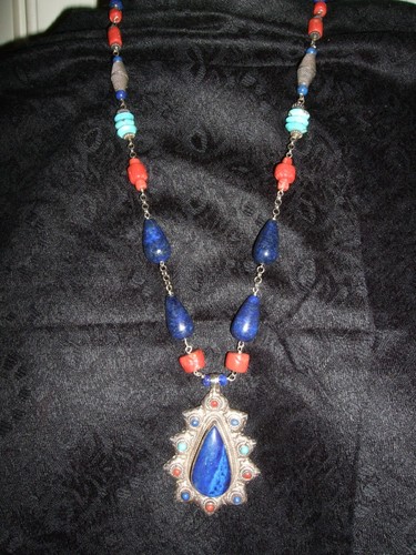 Collana collier lapislazzuli - collana,