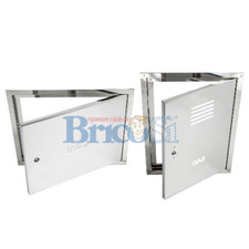 SPORTELLO ZINCATO ANTA CON TELAIO CUSTODIA CONTATORE ACQUA GAS DA MURARE