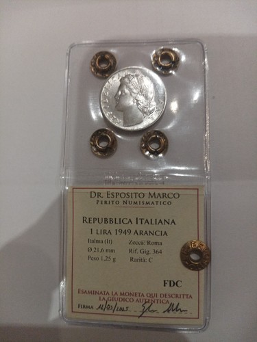 1949 repubblica lira arancia - 1,