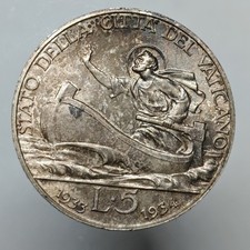 5 Lire 1933-1934, Pio XI