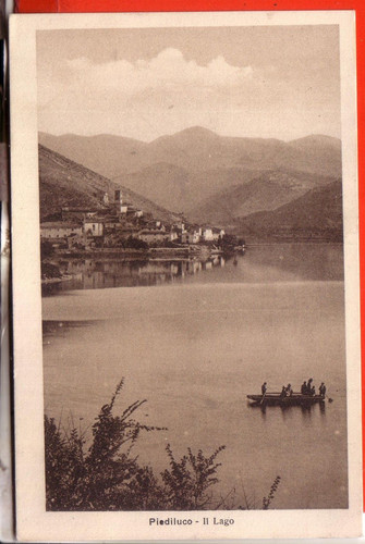 Cartolina lago piediluco - , di