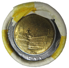 ROTOLINO 50 MONETE 500 LIRE
