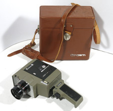 PRL) CROWN 8 VINTAGE CINEPRESA CAMERA MODEL 501 PHOTO FILM COLLECTION CINEMA