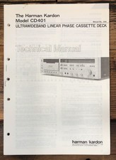 Harman Kardon HK CD-401 CD401 Cassetta Manuale di servizio *Originale*