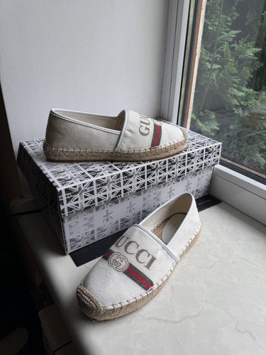 Scarpe slip gucci logo - gucci, tela