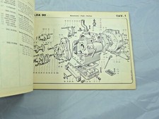  MOTORE LOMBARDINI  LDA 80 MANUALE  TRATTORE D'EPOCA  AGRICOLTURA LISTA RICAMBI