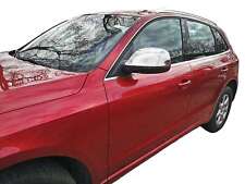 2x TAPPI SPECCHIETTI IN ACCIAIO INOX CROMATI adatti per AUDI Q5, tipo 8R | anno 2008-2016
