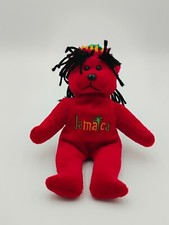 Peluche orso rosso giamaica 9"